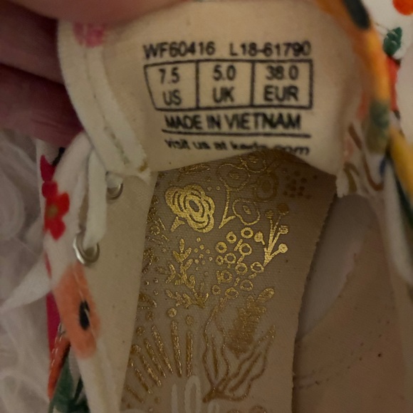 Keds Rifle Paper Co Champion Sneakers.  EUC SZ 7.5 - Picture 6 of 7